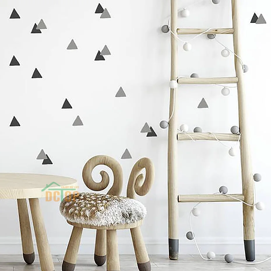 Colorful Triangle Wall Decals Stickers (3)