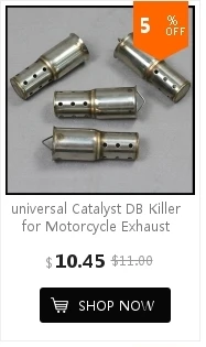 Универсальный 51/60 мм спереди Средний конце Catalyst дБ убийца для мотоцикл выхлопной глушитель Шум звук выпрямитель