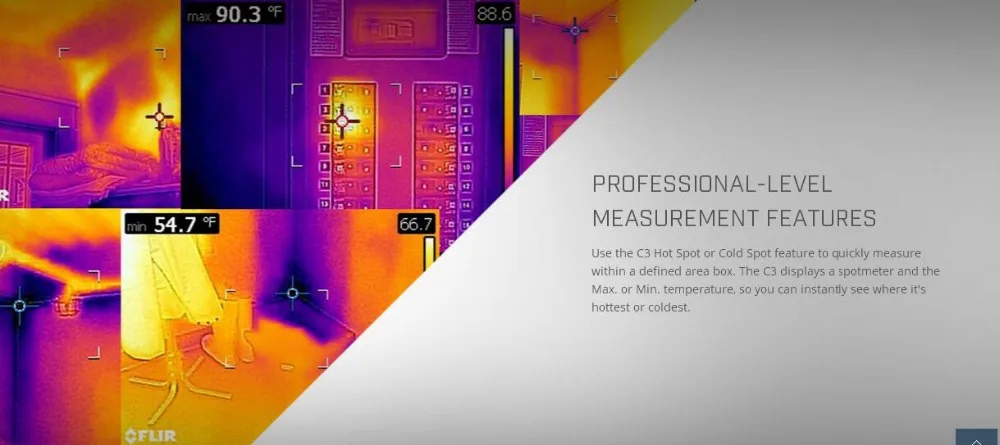 Новая компактная профессиональная тепловизионная камера Flir C3 с Wi-Fi