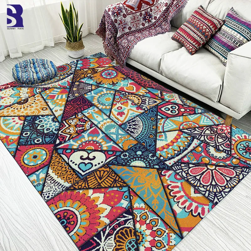 SunnyRain 1-piece флисовый коврик для коврики для гостиной и ковры коврик на кухню кровать коврик для комнаты скольжение сопротивление