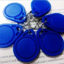 100 шт./лот) Водонепроницаемый RFID ABC брелок для поиска ключей 13,56 МГц карта контроля доступа система контроля допуска к двери