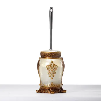 

Resin bathroom toilet brush set European classical toilet brush holder toilet brush cup Athena toilet brush holder LO528436