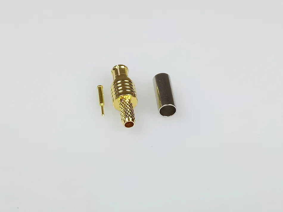 100 pcs MCX прямой вставной разъем высокое качество Позолоченные rf кабельный адаптор коннектором MCX для коаксиального кабеля RG316 RG174 RG178