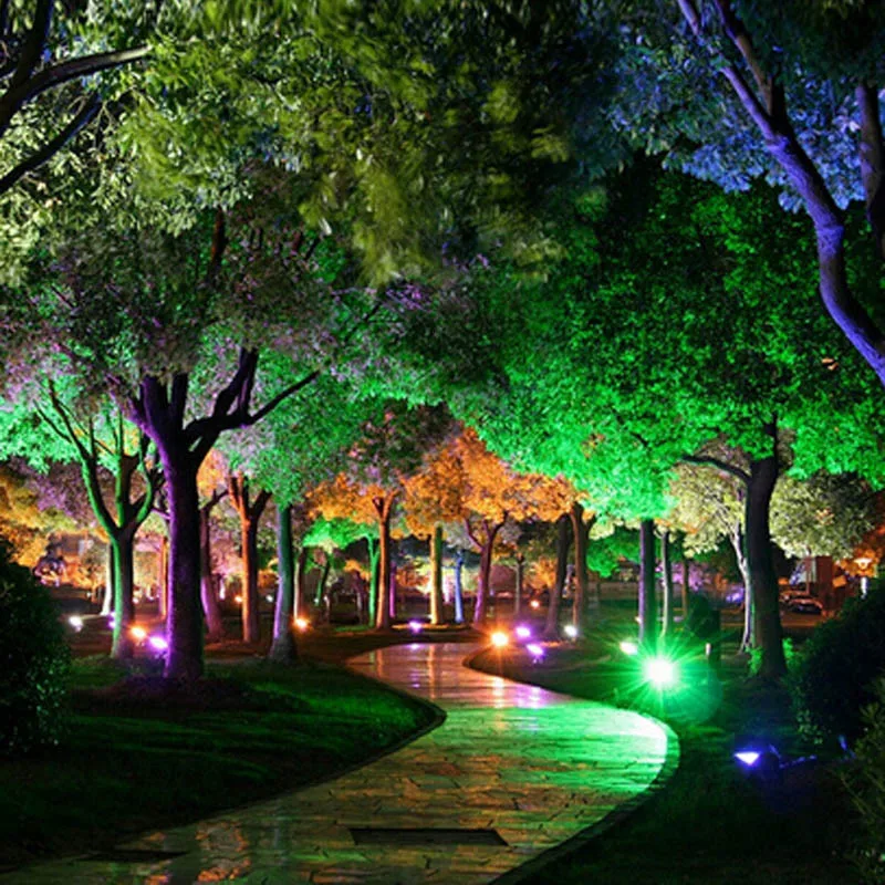 

10W RGB LED Floodlight IP65 Waterproof AC86-265V Remote Control LED Flood Light for Garden Outdoor Wall Lamp Projectors
