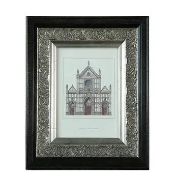 

10 inch European Retro Photo Frame Wall Hanging Wood Frame Living Room Decoration Picture Frame