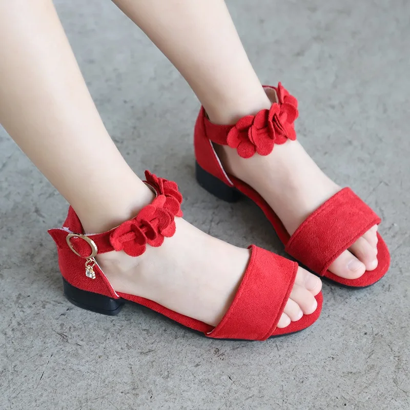 Kids Sandals Girls Shoes Flower Baby 