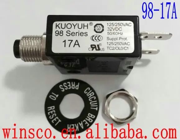 

98-17A 100% KUOYUH CIRCUIT BREAKER 98 SERIES 17A