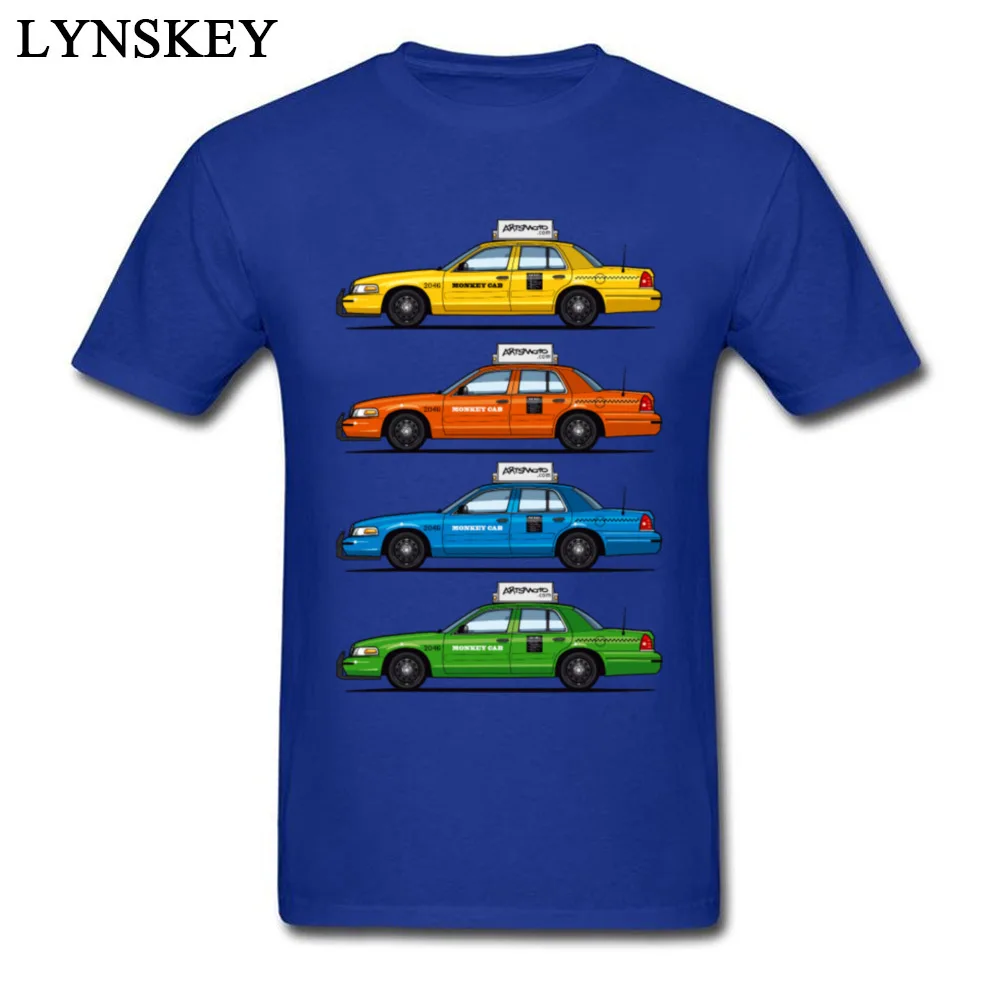 T-shirts Leisure Short Sleeve Cute Crewneck Cotton Tops Tees Printed On Summer Fall Color Taxi Cabs Crown Vic Clothing Shirt for Men Color Taxi Cabs Crown Vic blue