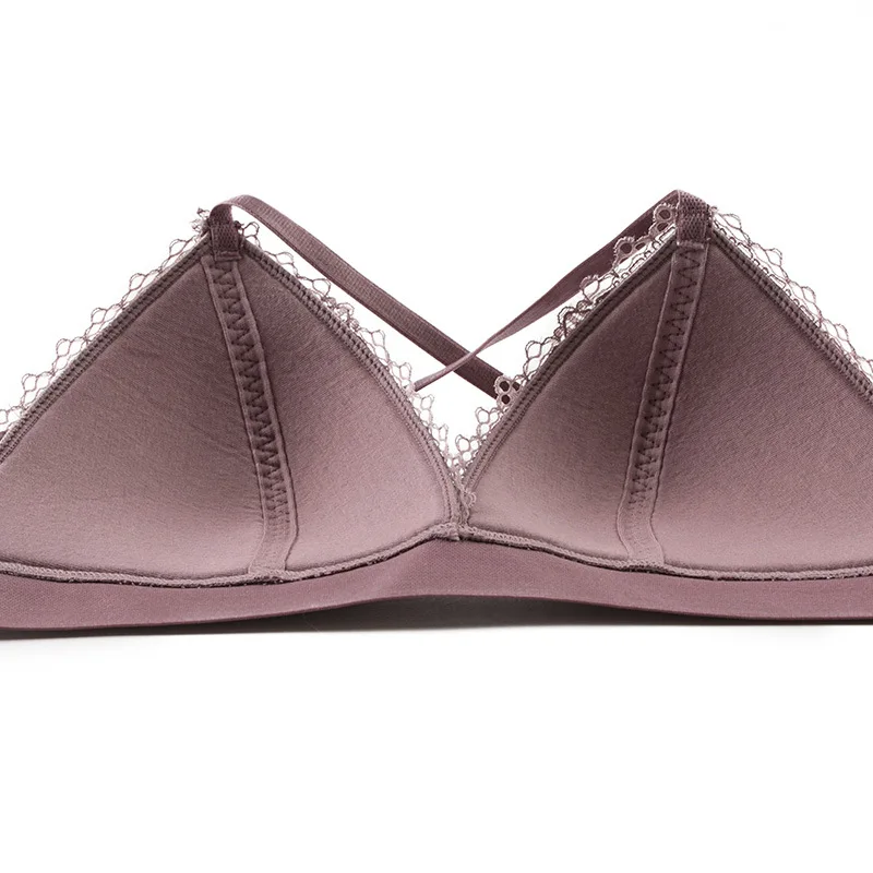 Новый сексуальный комплект белья кружева Беспроводной Bralette Высокая Талия Брюки Y