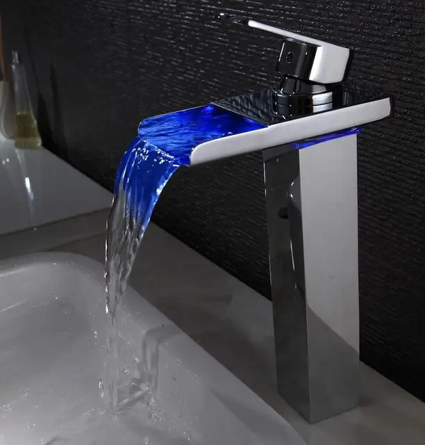 Aliexpress 3 Colours Change Bathroom Sink Basin Faucet 3 Colours Change Bathroom Sink Basin Faucet Mixer Zinc Alloy Single Hole Led Lamp