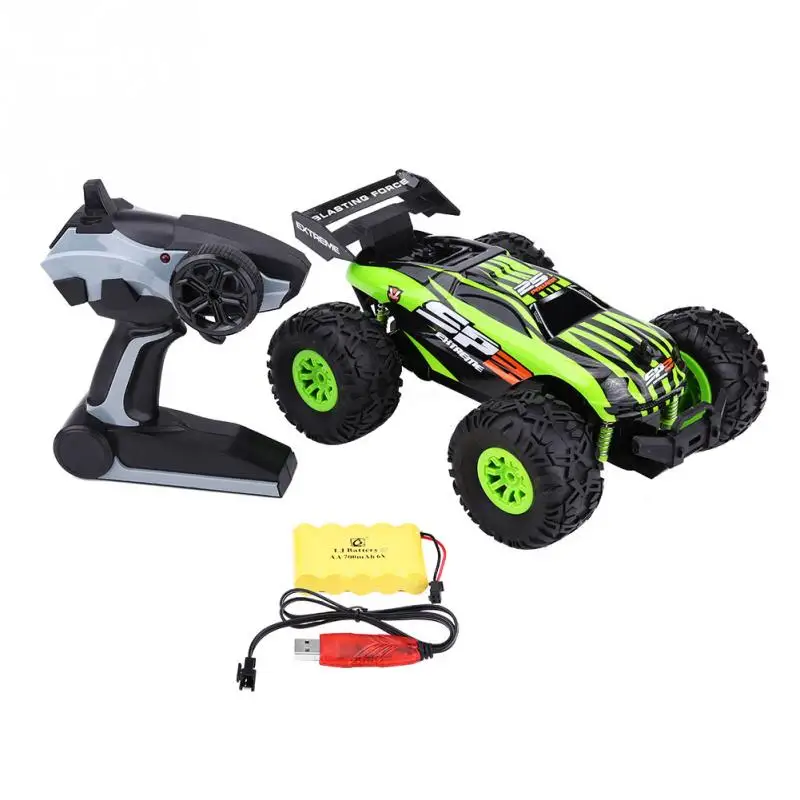 

RC toy 2.4GHz Remote Control 4CH Two-Wheel Drive Car Truck 1:18 RC Model Vehicle Toy Green 15KM/H high running speed RC Truck