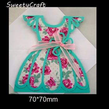 

Stamps Dies Scrapbooking Girl Dress Frame Metal Cutting Dies Stencil New 2019 Craft Die Cut Embpssing Stamp Card Making Template