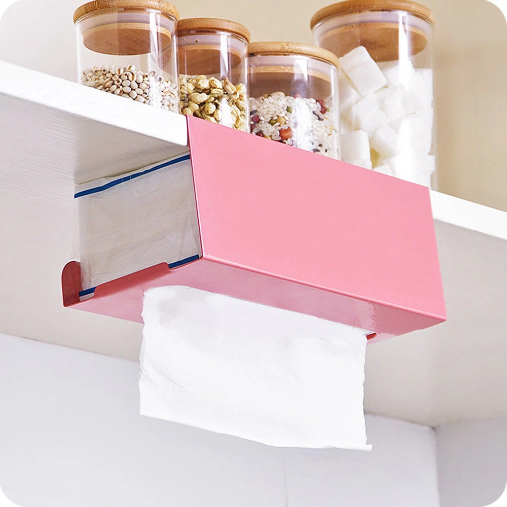 kitchen hanging roll paper storage rack towel rack storage rack