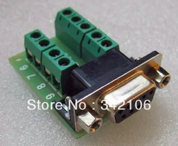 

Free Shipping!!! 5pcs RS232 DB9 to turn Terminal Terminal DB9 connector