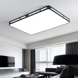 Новый Дизайн белый/черный гладить современные светодиодные светильники потолочные для гостиной Спальня Кухня лампе плафон avize закрытый