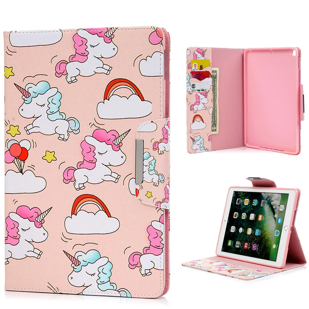 Кожаный чехол для ipad новый 9 7 дюймов 2017 Мягкие TPU силиконовые флип Авто Wake up/ сна