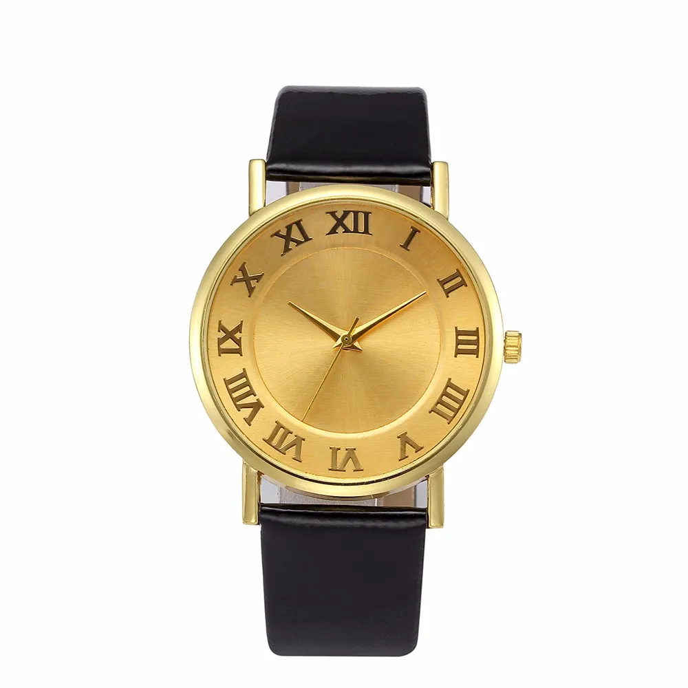 

New Women Luxury Leather Geneva Neutral Watches man Watch Cheap Lady Girls Wristwatches Gift Hours Geneva relojes mujer clock