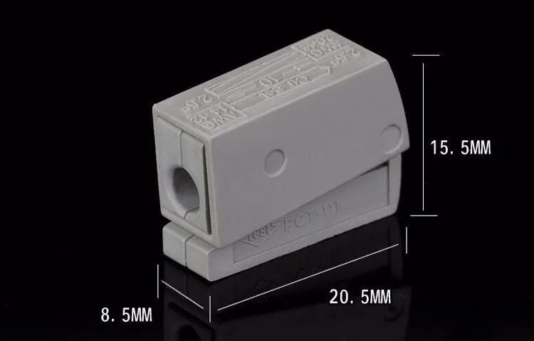 Горячая Распродажа 100 шт./лот один 1 pin кабель провод подключения для лампы PCT-111 кабельные разъемы электрических контактов