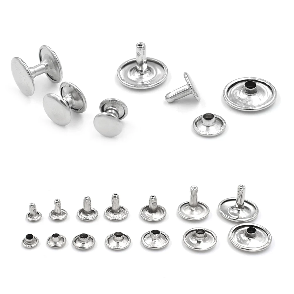 100sets/lot 5mm 15mm metal rivets. Buttons. Snaps. Metal nails. Luggage