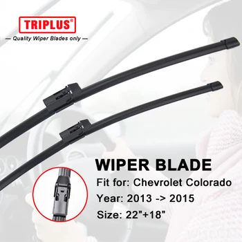 

Wiper Blade Fits for Chevrolet Colorado (2013-2015) 1set 22"+18",Flat Aero Beam Windscreen Frameless Soft Boneless Blades