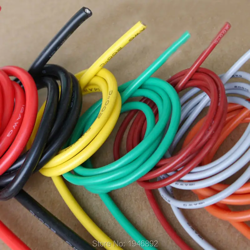 10 м/лот 30AWG гибкий силиконовый провод RC кабель 11/0.08TS OD 1 2 мм луженый медный с