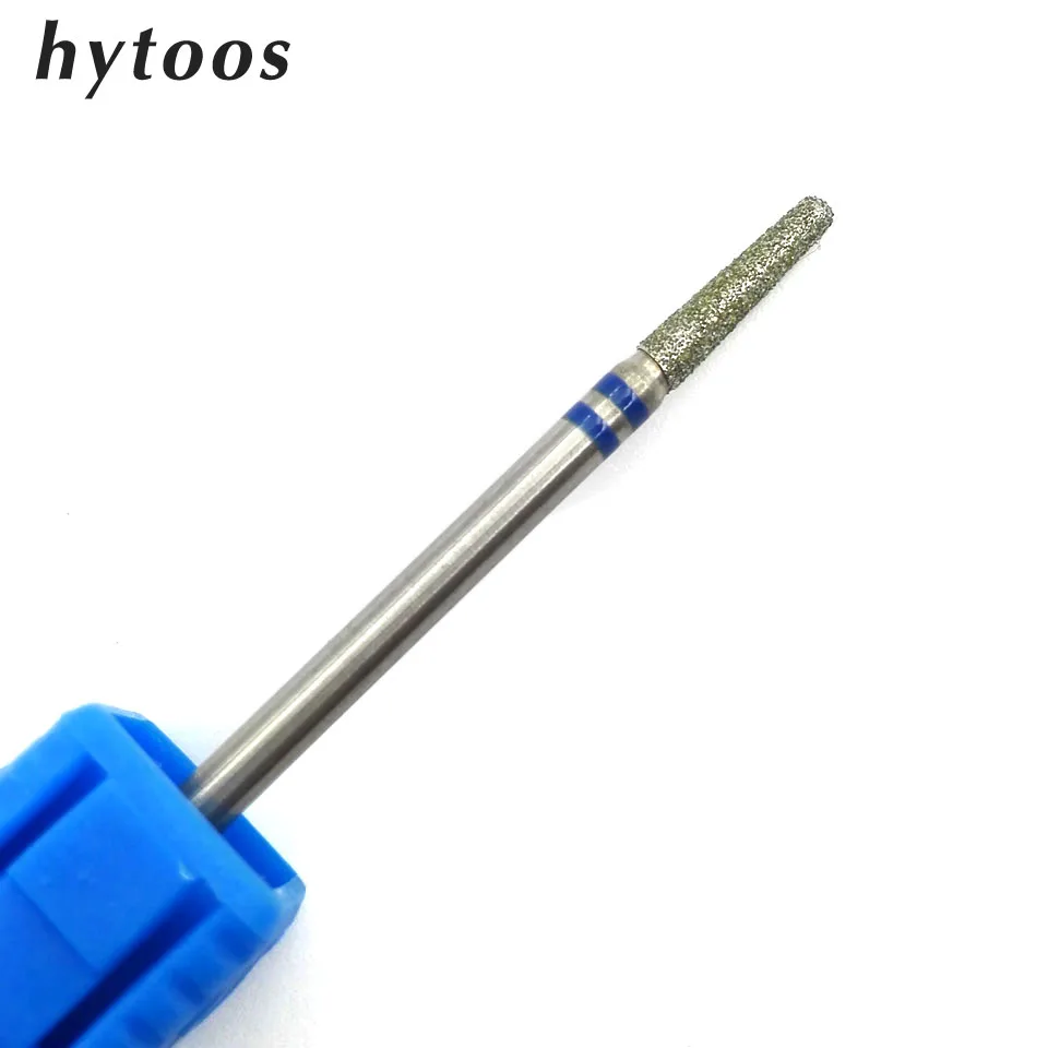 HYTOOS Diamond Nail Drill Bit 3/32" Rotary Burr Cutter Bits For
