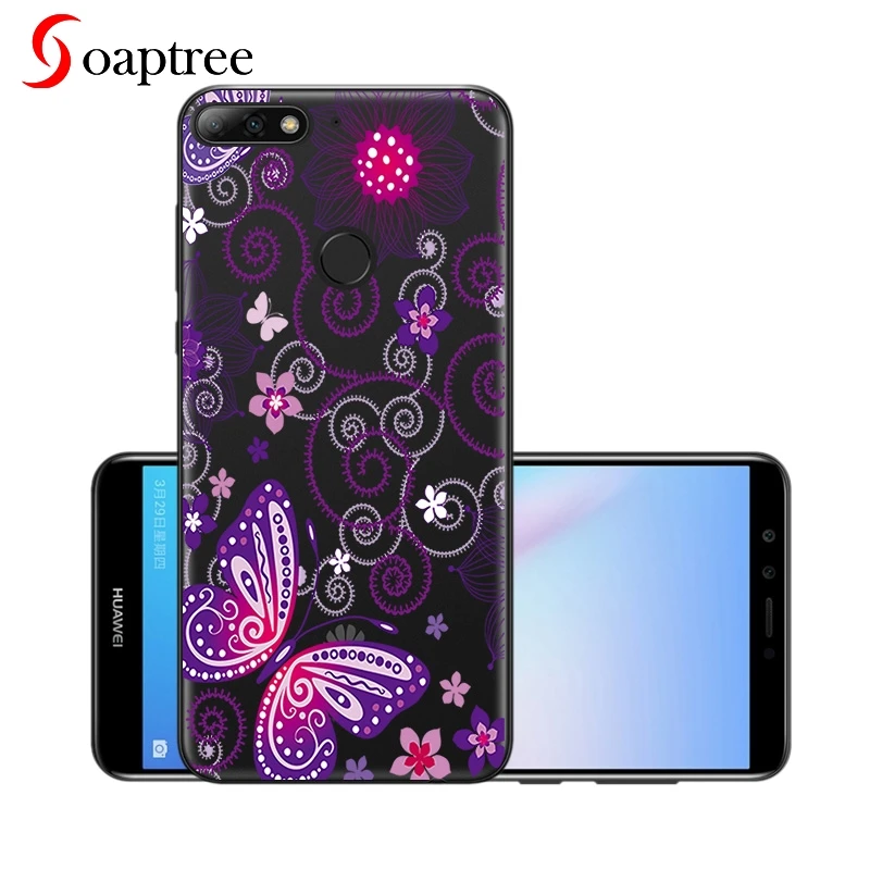 

Silicon Phone Cases For Huawei Honor 7C Pro Case Soft Cover For Huawei Y7 Prime Pro 2018 Nova 2 Lite Case Transparent TPU 5.99