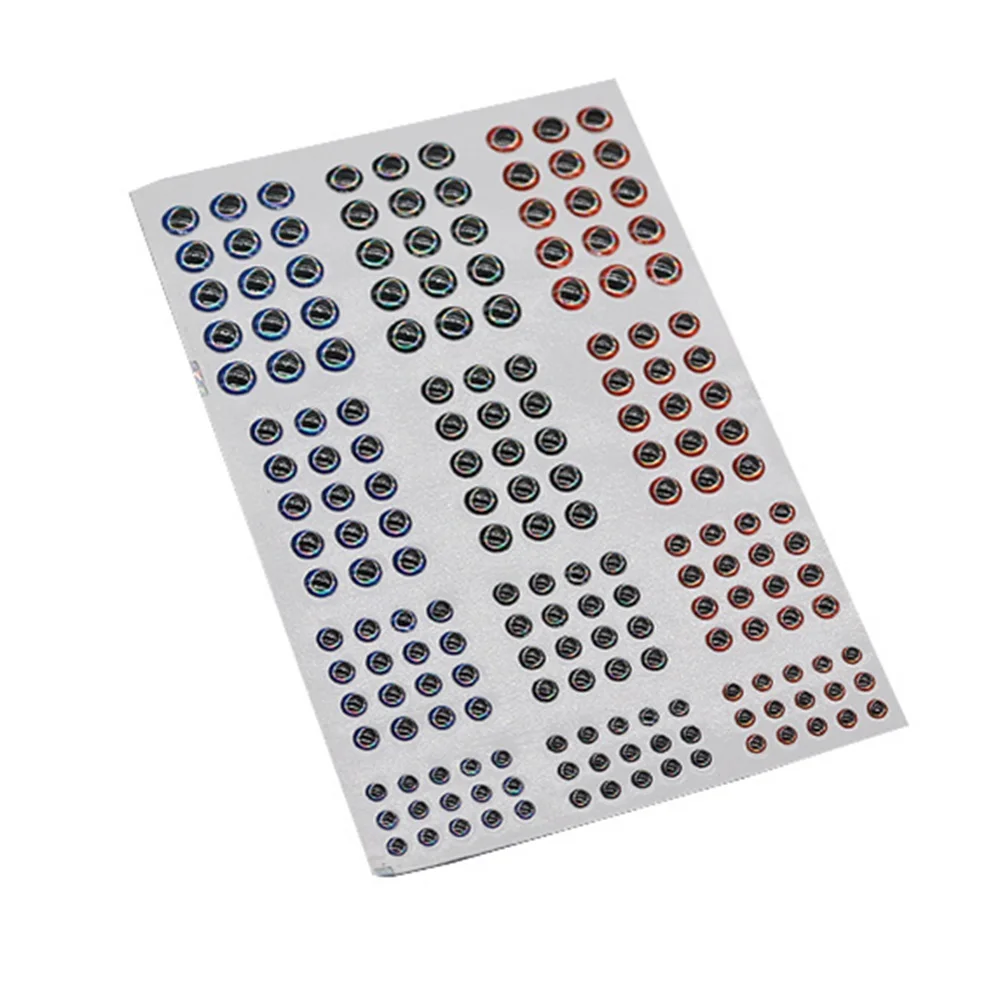 LumiParty 3 Sheet 183PCS 3D Stick Fishing Eyes for Lure Making Fly