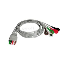 5-leadwires ECG кабель, AHA оснастки, для пациента монитор, использовать с MC087-5T
