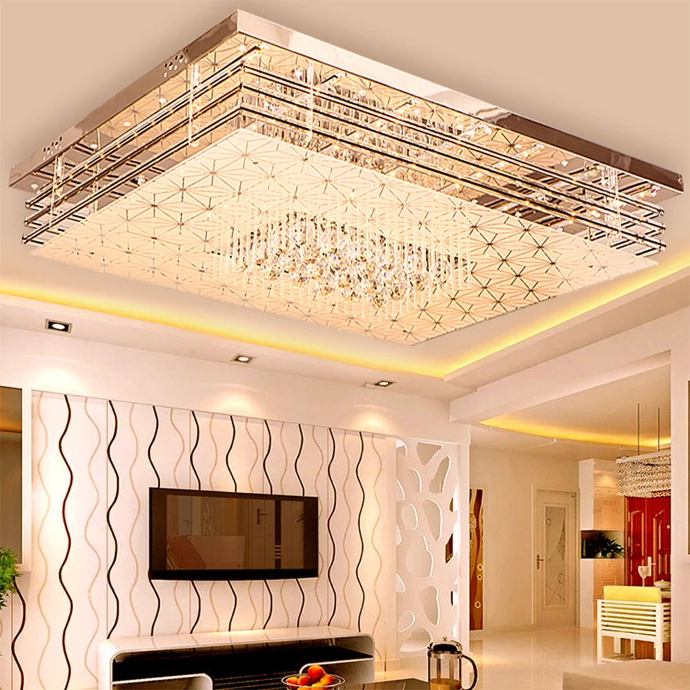 Einfache moderne decken lampe hause rechteckige lampe kronleuchter schlafzimmer lampe wohnzimmer lichter SJ8 moring ya74 kristall lampen Einfache moderne decken lampe hause rechteckige lampe kronleuchter schlafzimmer lampe wohnzimmer lichter SJ8 moring ya74 kristall lampen