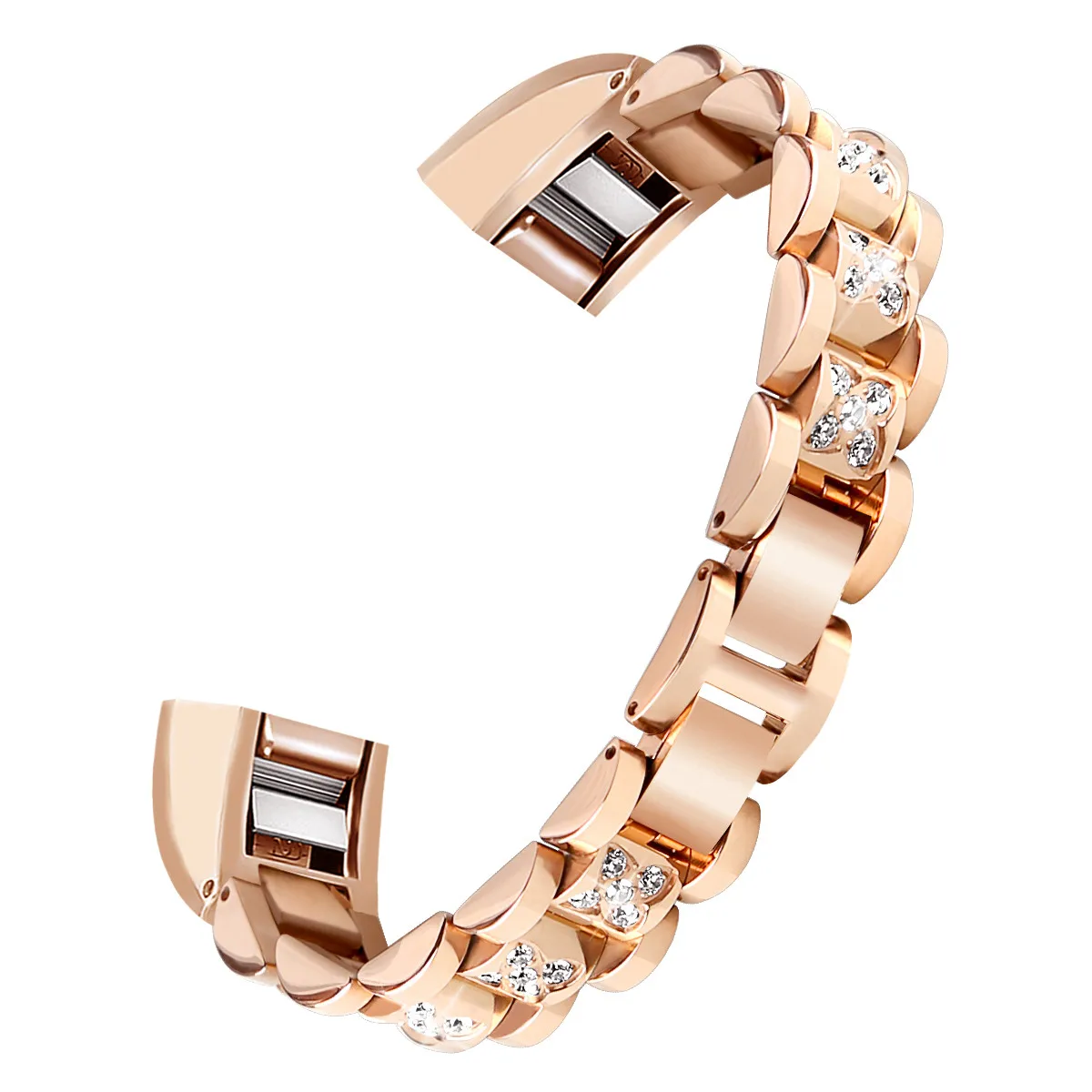 

2019 Watchbands Replacement Small Metal Crystal Watch Band Wrist strap For Fitbit Alta HR/Alta Fashion Luxury Women Watch Belts