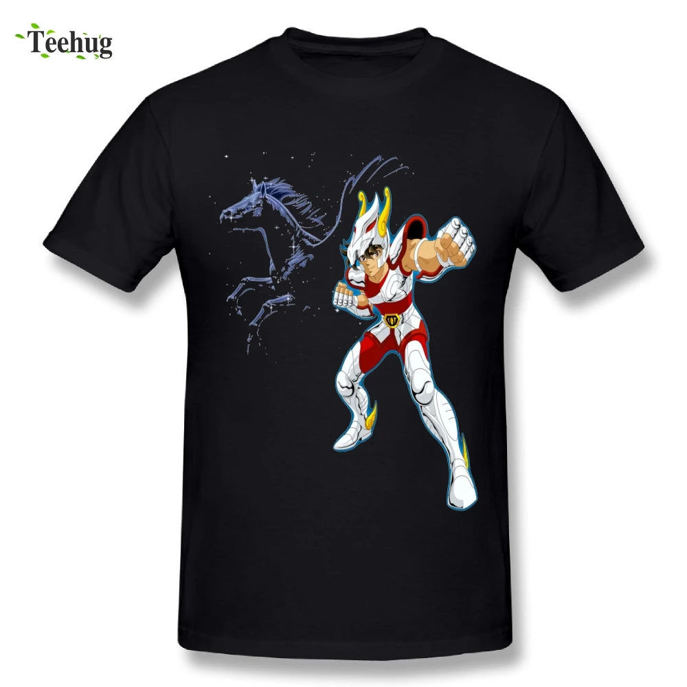 

Classic Cartoon Saint Seiya Knights of the Zodiac T Shirt Cool Awesome Man Comfortable T-Shirts