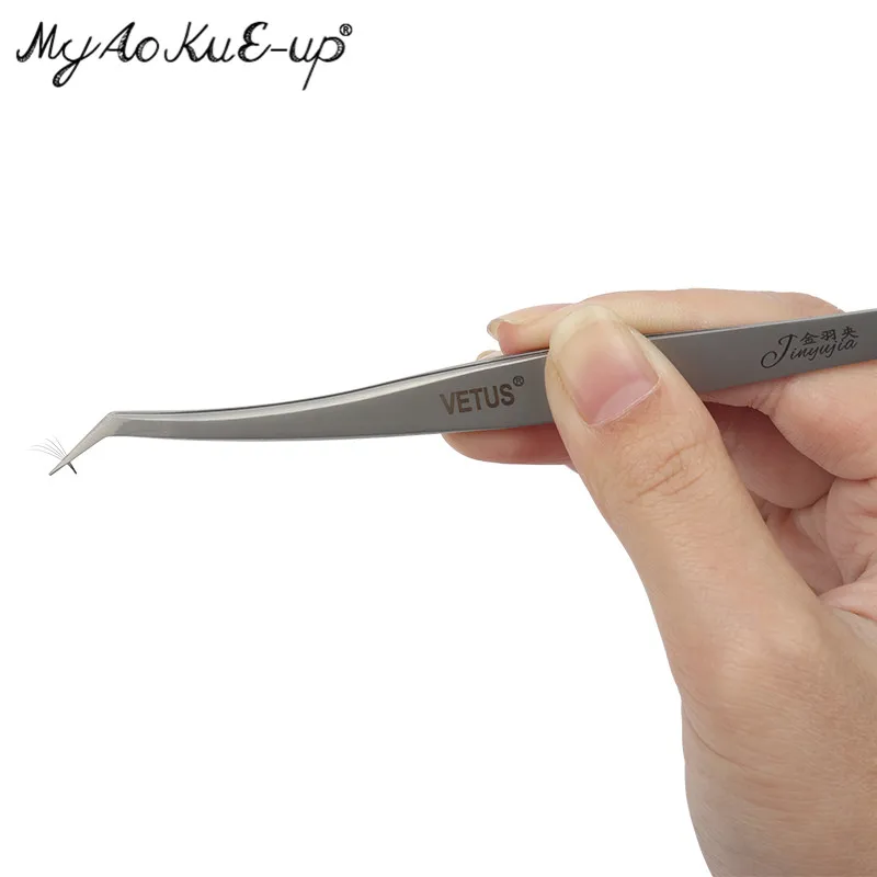 

Hai Tun Eyelashes Tweezers 1pcs Stainless Steel superhard Tweezers High Precision Anti-static tweezers for Eyelash Extensions