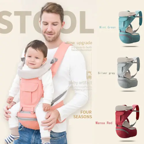 

New Infant Baby Multi-function Safety Carrier Adjustable Waist Seat Front Carry Soft Stool Breathable Set Use For 0 to 36M