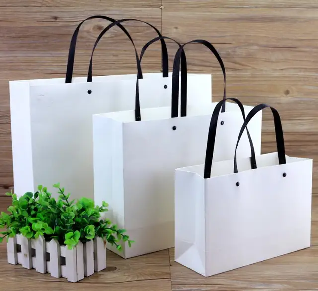 7 6 Gift Bags With Handles 20pcs Lot Black Paper For 7 6 Gift Bags With Handles 20pcs Lot Black Paper For Jewelry Boutique