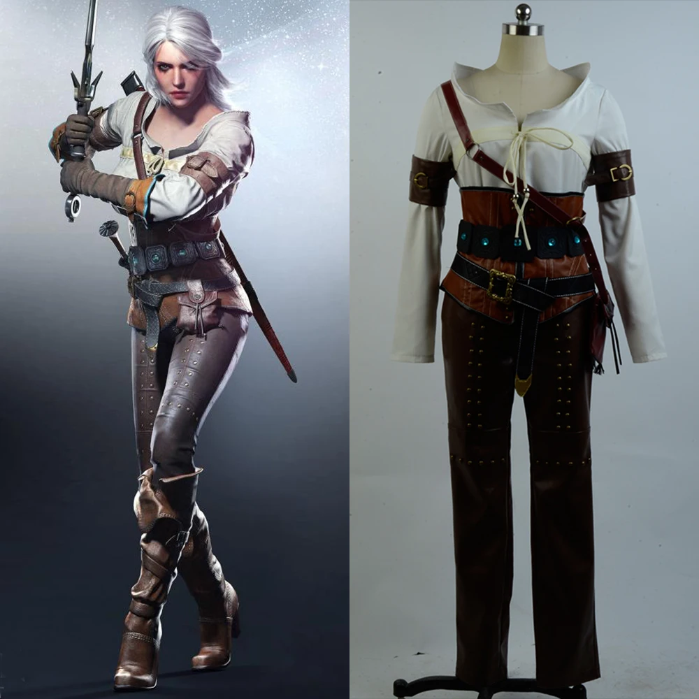 the witcher 3 wild hunt ciri cirilla fiona elen full set halloween carnival cosplay costume - Halloween Hunting the witcher 3 wild hunt ciri cirilla fiona elen full set halloween carnival cosplay costume - Halloween Hunting