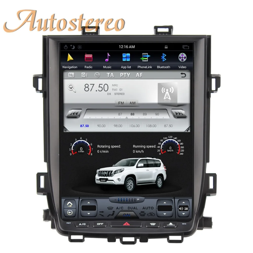 Top Android 7 Car GPS Navigation For Toyota Alphard 2007-13 headunit multimedia autoradio tape recorder no DVD player 2K Tesla style 5