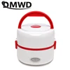 DMWD Portable Electric Heating Lunch Box Heater 2 layers Mini Rice Cooker Warmer Stainless Steel Food Container Meal Steamer EU ► Photo 3/4