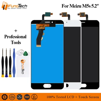 

AAA Quality LCD+Frame For MEIZU M5S Lcd Display 5.2 Inch Screen+Digitizer Touch screen For MEIZU M5S M612h LCD
