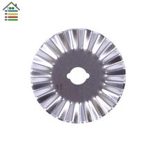 5pcs 45mm Rotary Cutter Blade Refill Pinking Lace Blades for Portable Paper Trimmer Sewing Tool