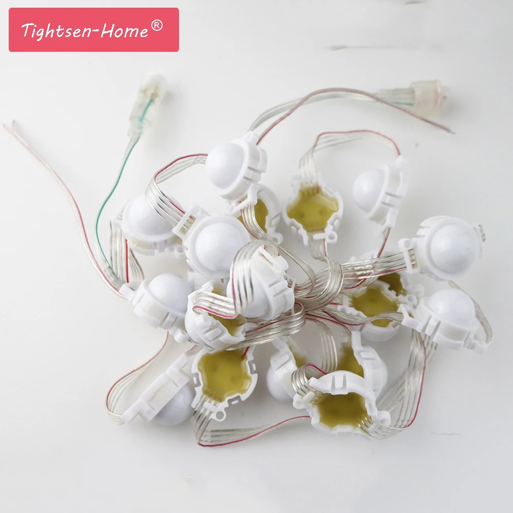 

20pcs /Lot 30mm DC12V WS2811 module Diffused LED Pixel Module Full Color 3 LEDs 5050 RGB led lamp string modules waterproof IP68