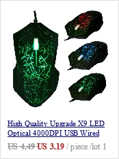Hxsj H100 5500 Точек на дюйм Профессиональный Проводная оптическая Игры игровые Мышь с обмениваются режим дыхание свет проводной мышь для