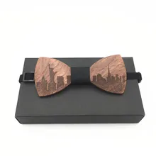 Поддельный Воротник деревянный лук галстуки для мужчин свадебные костюмы деревянная бабочка-бабочка форма Bowknots Gravatas узкий галстук шелковый галстук