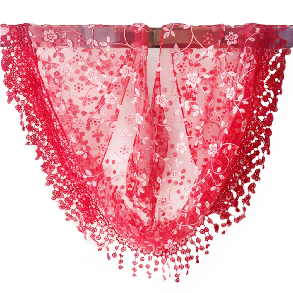 

New Brand design Summer Lady Lace Scarf Tassel See Through Women Triangle Bandage Floral scarves Shawl Holiday