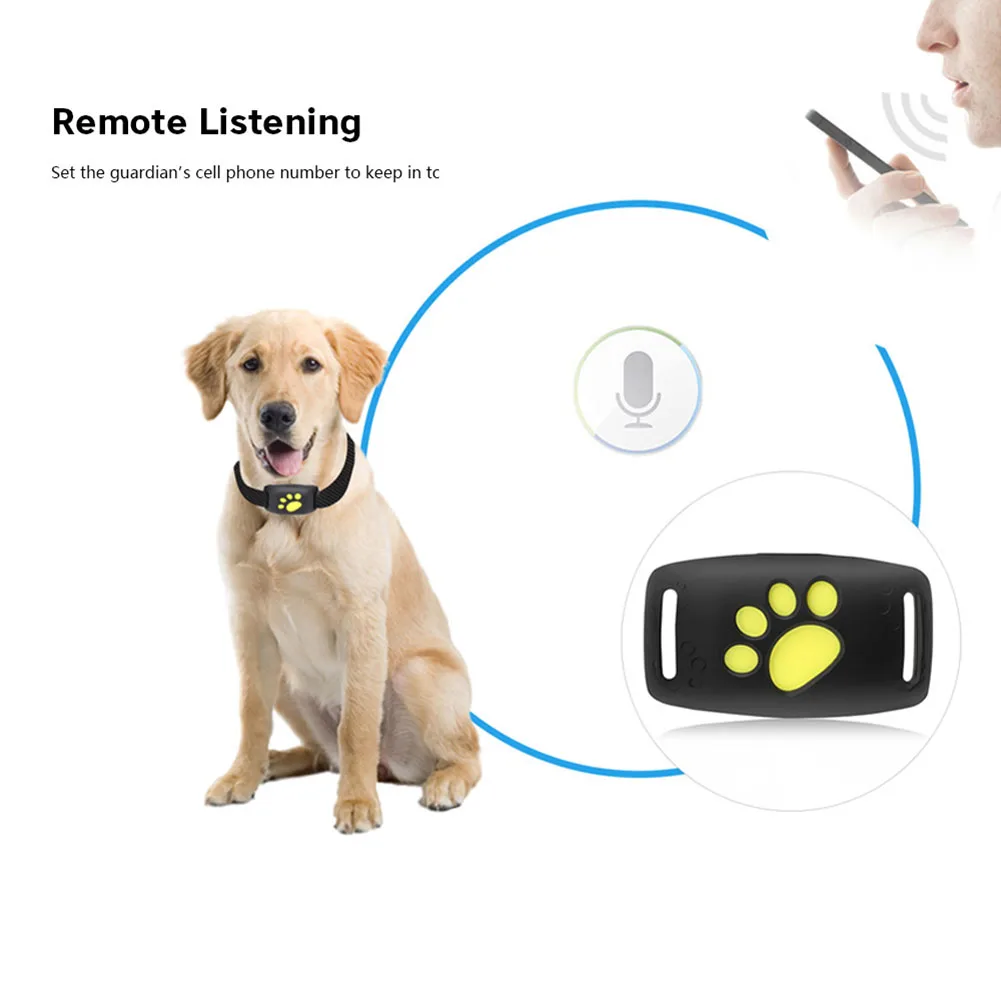 Impermeable mascotas GSM GPS Perro Rastreador localizador Rastreador de Finder para mascotas perro gato Real tiempo libre APP pista de alarma dispositivo