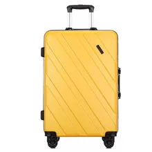  KLQDZMS 20/24inch High quality PC rolling luggage spinner trolley bags aluminum frame travel suitcase on wheels 