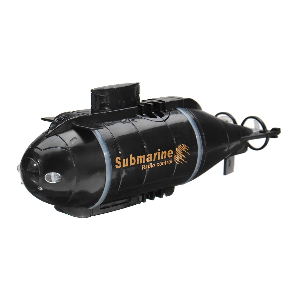Черный Мини RC Подводная лодка Скорость лодка дистанционное управление Дрон Pigboat моделирование модель подарок Игрушка Дети с 40 МГц передатчик 6 каналов - Цвет: Черный