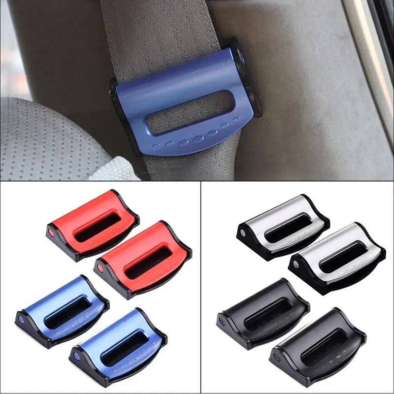 

2pcs Universal Car Seat Belts Clips Safety Adjustable Auto Stopper Buckle Plastic Clip Interior Accessories Car-styling