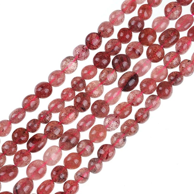 Natural Irregular GREEN PHANTOM CRYSTAL Quartz Agates Carnelian Gravel Loose Stone Beads 8*10mm DIY Jewelry Making Bracelets