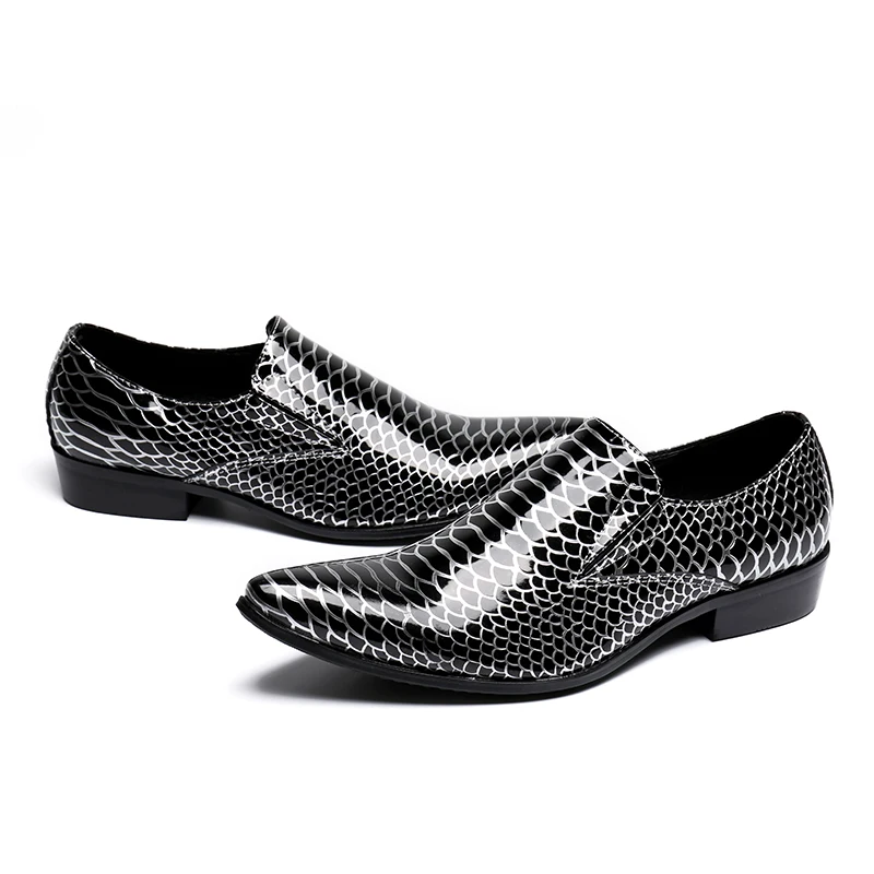 Freies Wohnungen Kleid Us12 Männer Größe Schuhe Schwarz Müßiggänger Verschiffen Marke Leder Business Mode Haopuvsen Handgemachten rwvrq7